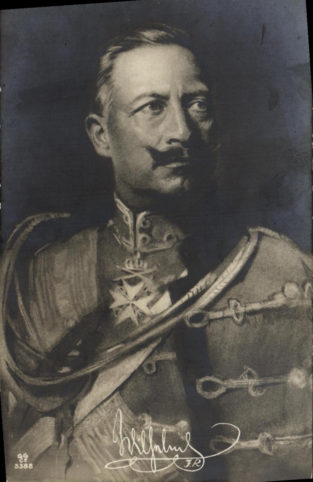 Portrait de l'empereur François-Joseph Ier d'Autriche — signature et numéro de série — éditeur F.R.