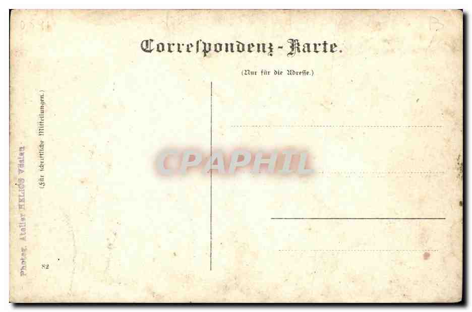 Erinnerung an die Rahmenweihe — Erzherzog Otto in Voslau — 9. Juni 1906 — Phot. Atelier Helios Voslau — Reverso