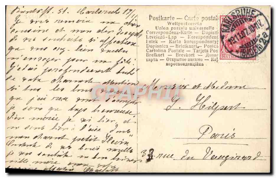 Famille impériale russe — portrait officiel — Verlag von Gust. Liersch & C°, Berlin S.W., n°1500 — Reverso
