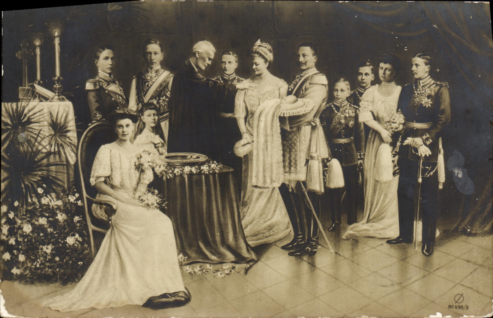 Famille impériale russe — cérémonie religieuse — éditeur inconnu, n° 496/3
