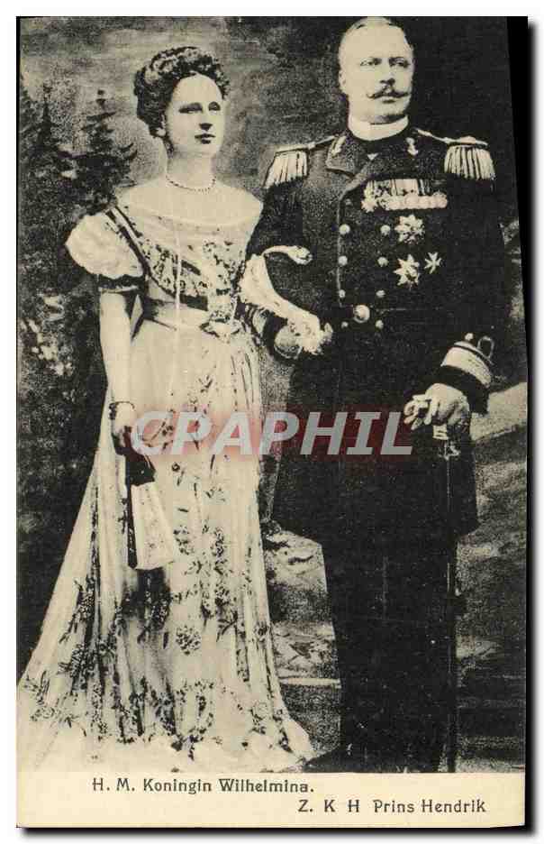 H.M. Koningin Wilhelmina — H.M. Prins Hendrik — éditeur H.S. Speelman, 's Gravenhage