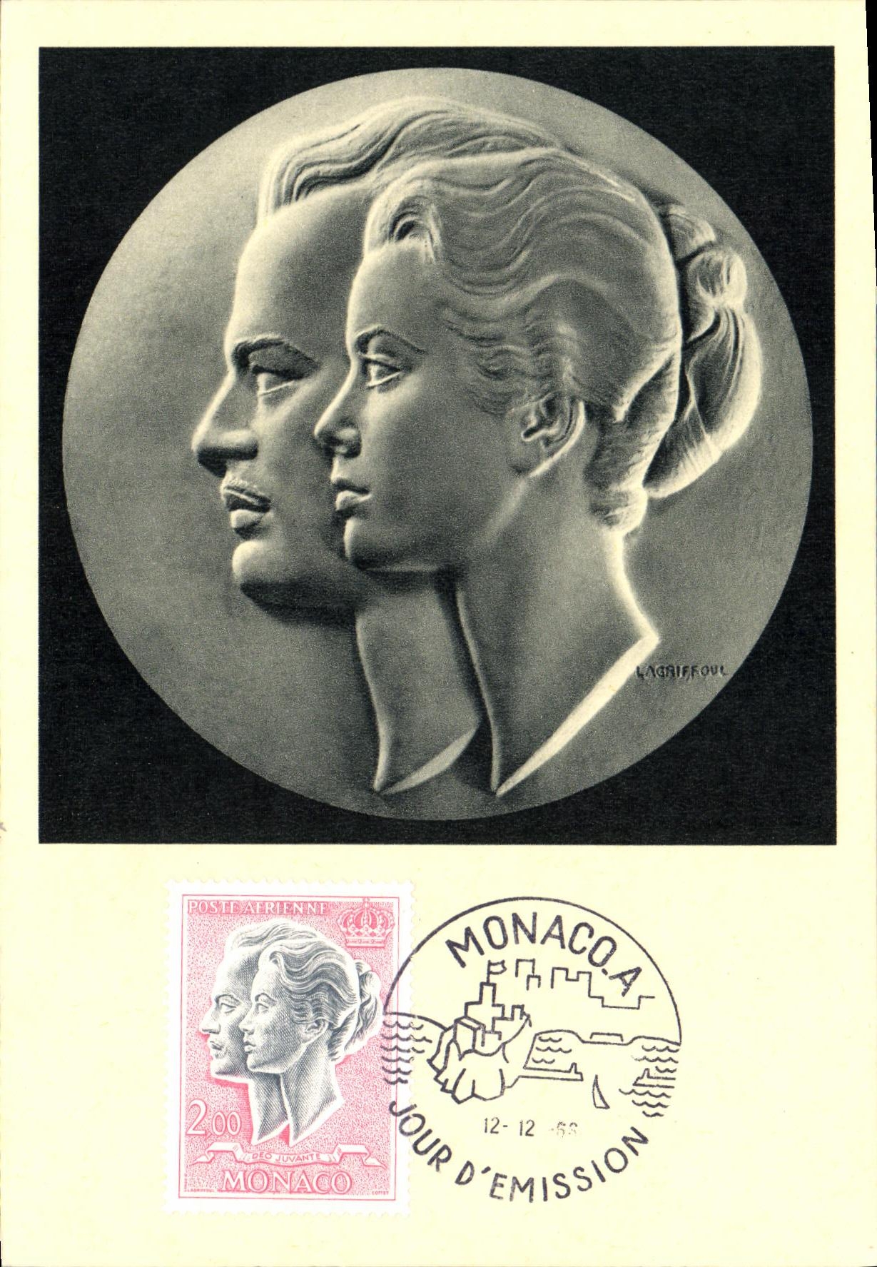 Effigies du Prince et de la Princesse de Monaco — Henri Lagriffoul — Éditions Bourgogne