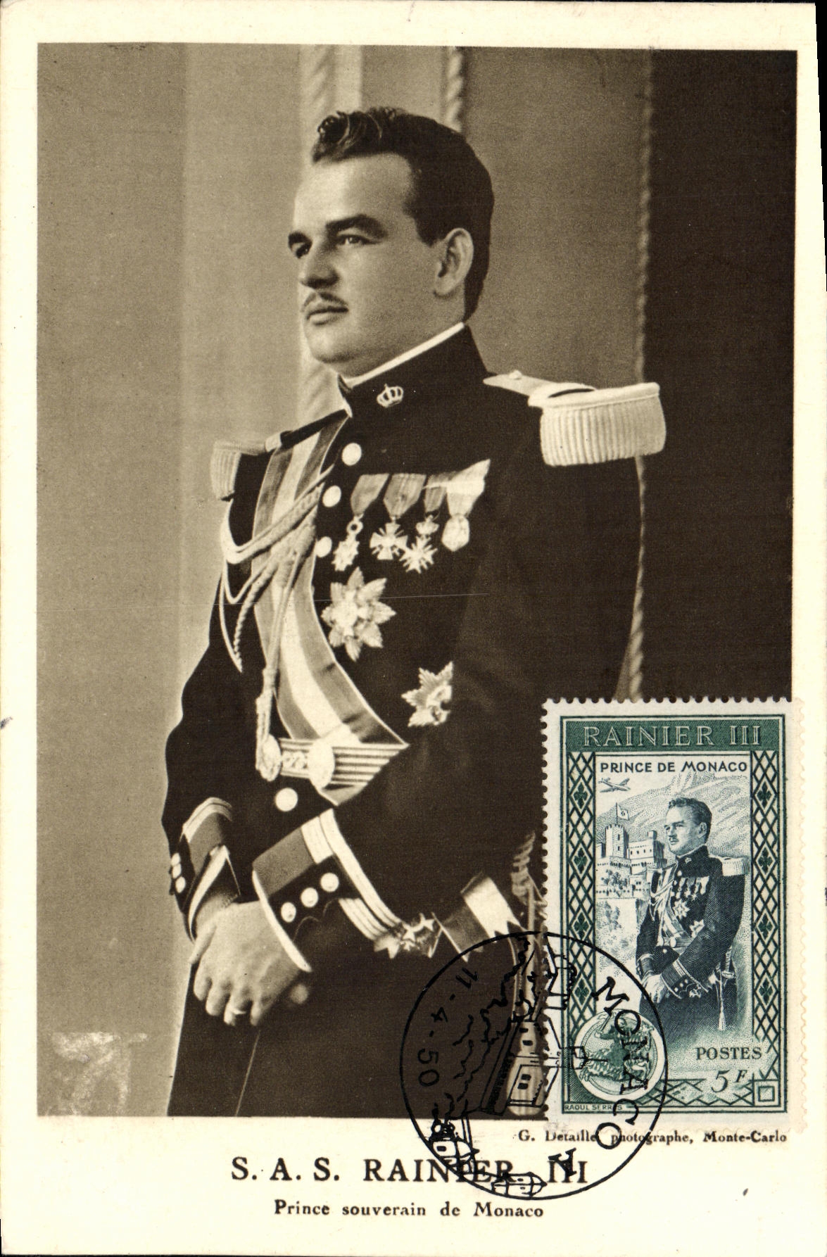 Prince Rainier III — Monaco — G. Détaille, Monte-Carlo