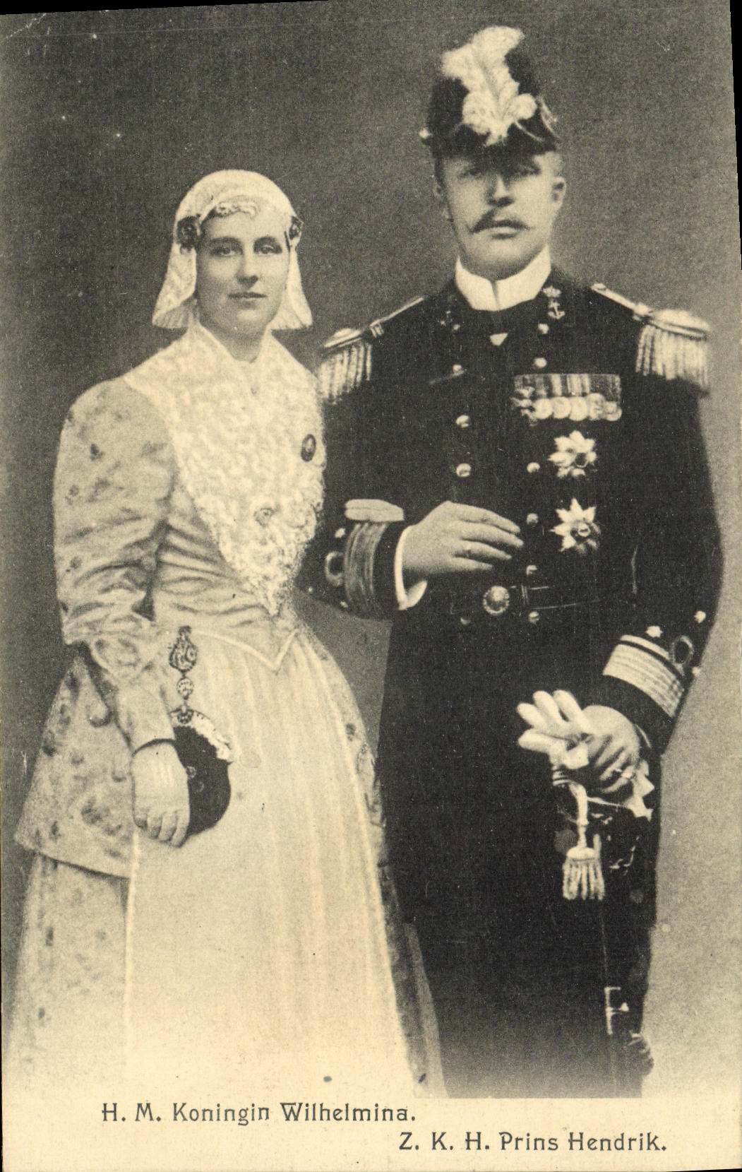 H.M. Koningin Wilhelmina — Z.K.H. Prins Hendrik — éditeur H.S. Speelman's Gravenhage