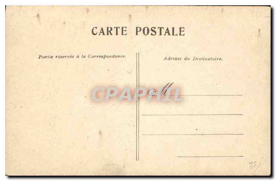 Alphonse XIII, roi d'Espagne — portrait en uniforme — Paris 1905 — Verso