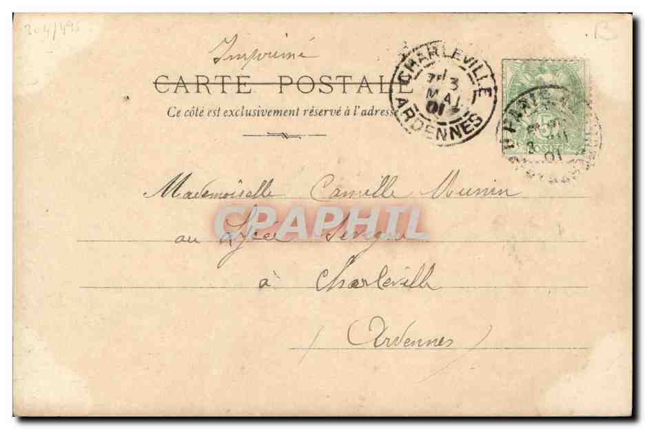 Alphonse XIII, Roi d'Espagne — 28e série N°16 — S.I.P. Paris — Verso