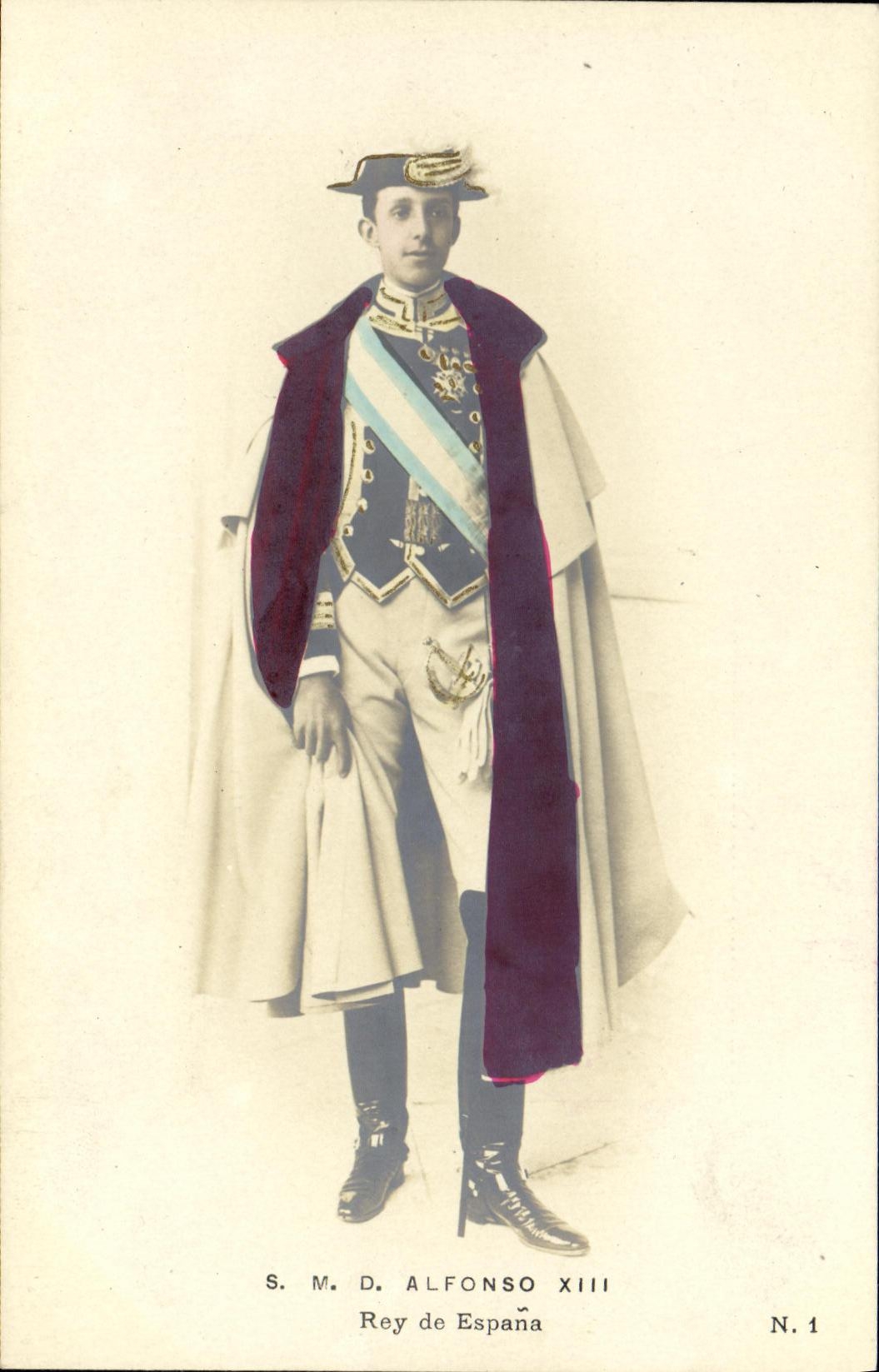 S.M. D. Alfonso XIII — Rey de España — N. 1