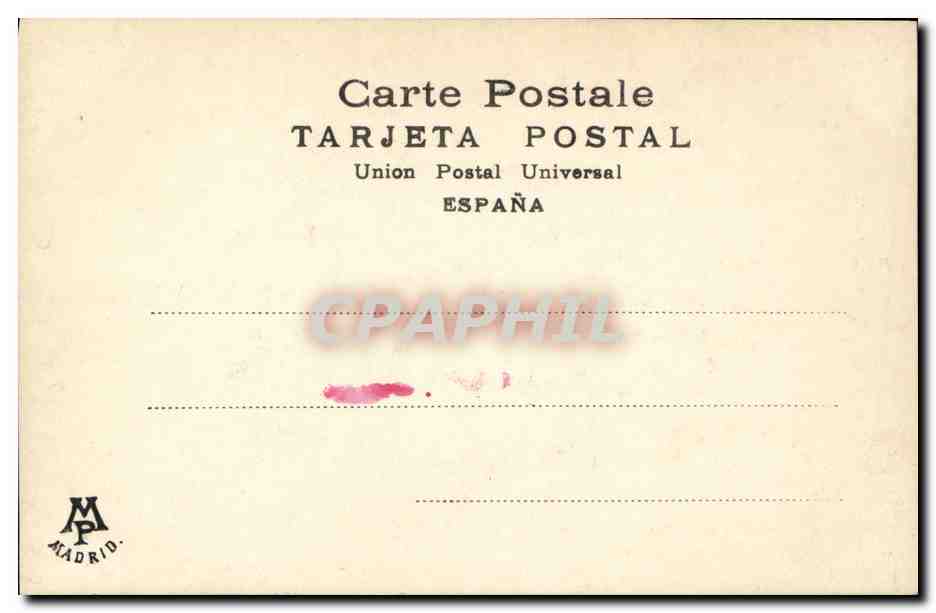 S.M. D. Alfonso XIII — Rey de España — N. 1 — Reverso
