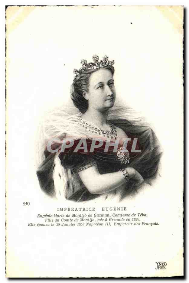 Impératrice Eugénie — Portrait — N° 110, éditeur JND