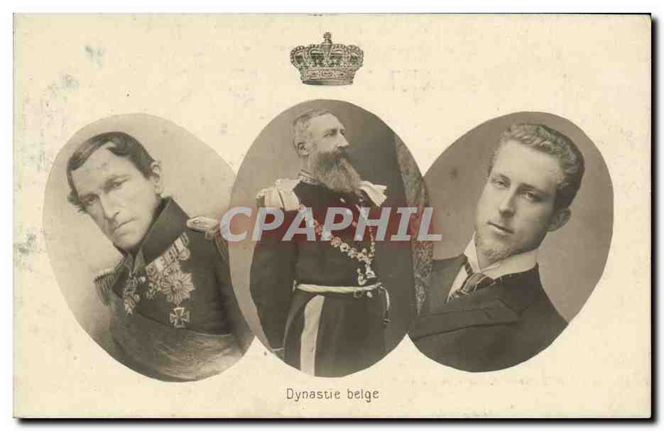 Dynastie belge — trois portraits — H. M. Dobrecourt, Bruxelles