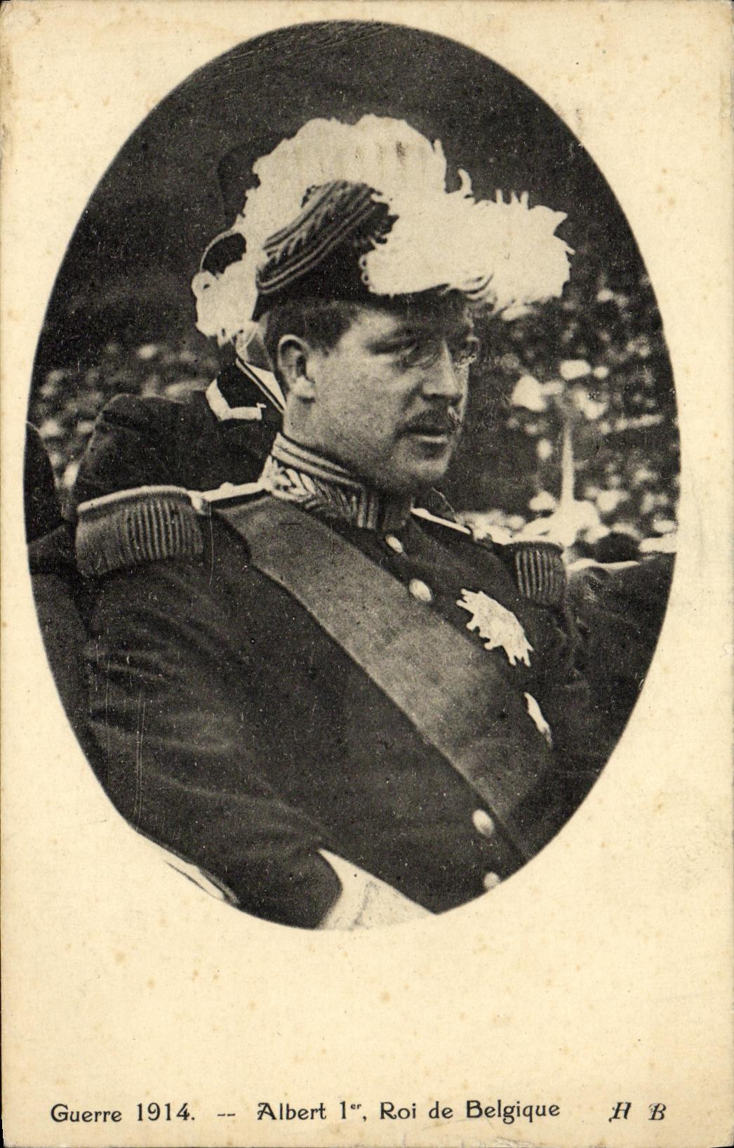 Albert 1er, Roi de Belgique — Guerre 1914 — H B