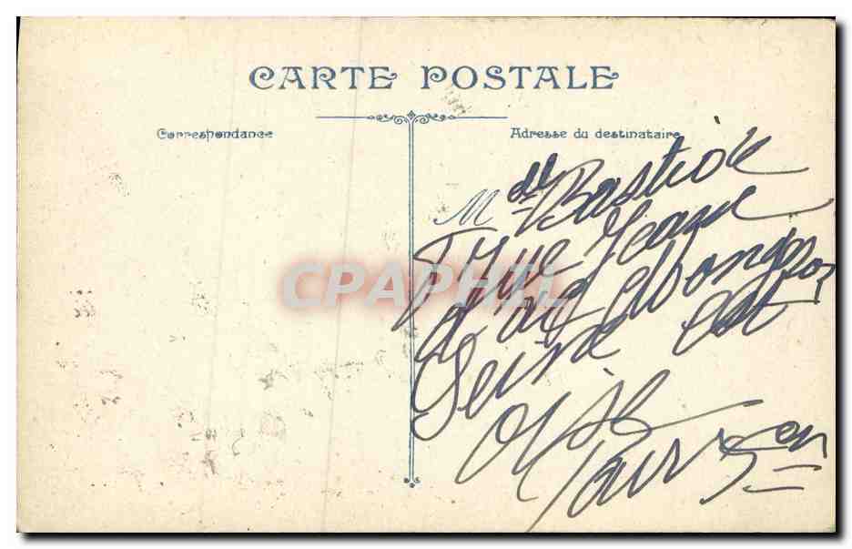 Officier en uniforme — portrait — éditeur non identifié — Achterkant