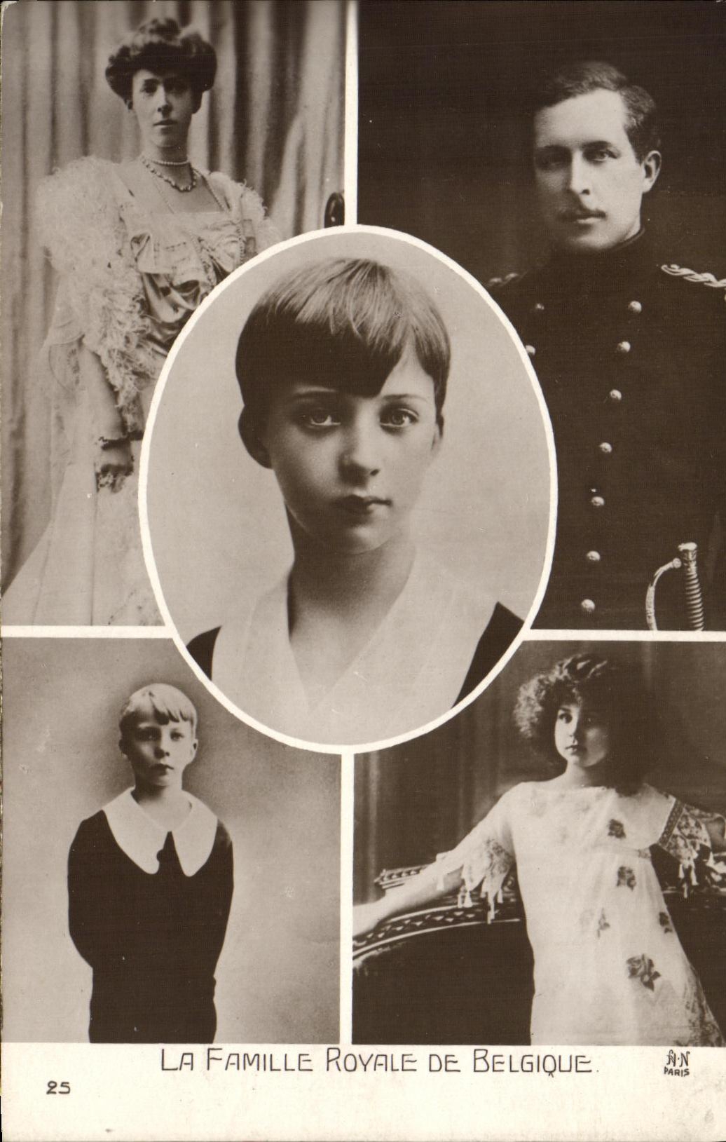 La Famille Royale de Belgique — portraits de membres de la famille royale — éditeur M. NOYER, Paris, N° 25