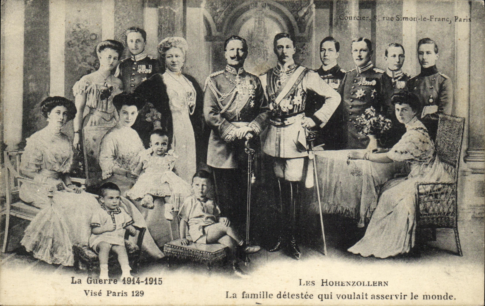 La famille Hohenzollern — La Guerre 1914-1915 — Visé Paris 129