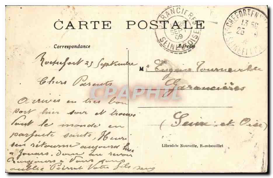 Madame la Duchesse d'Uzès — Cavalière — Éditeur non identifié, n° 50 — Verso