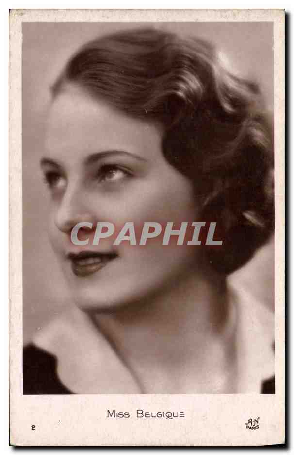 CPA Fantaisie Femme miss Belgique