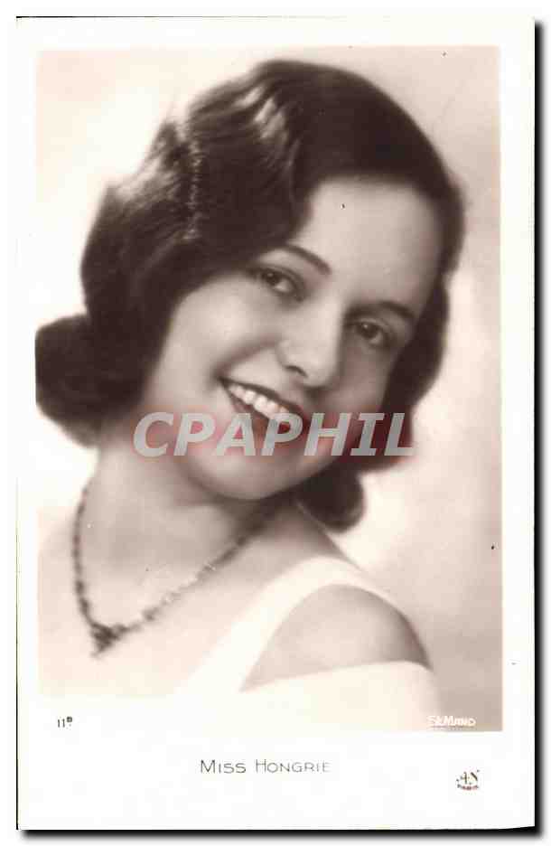 CPA Fantaisie Femme Miss Hongrie