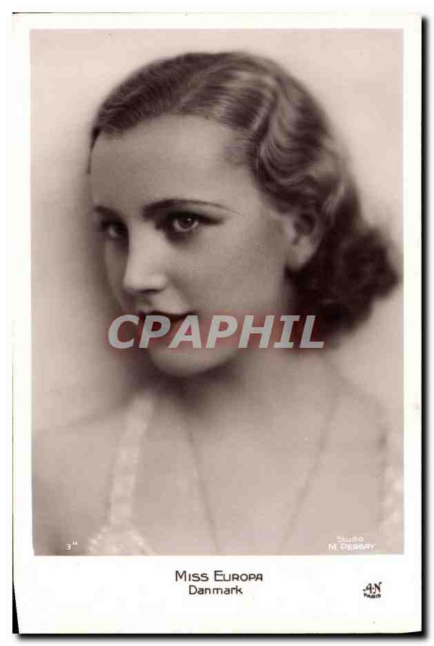 CPA Fantaisie Femme Miss Europa Danmark