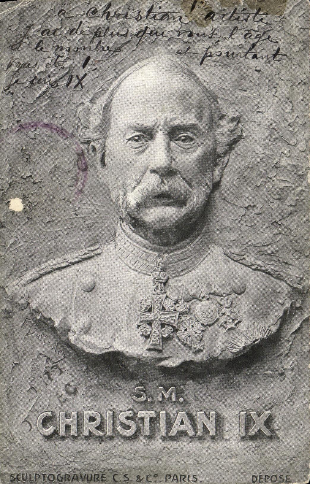 CPA SM Christian IX Danemark