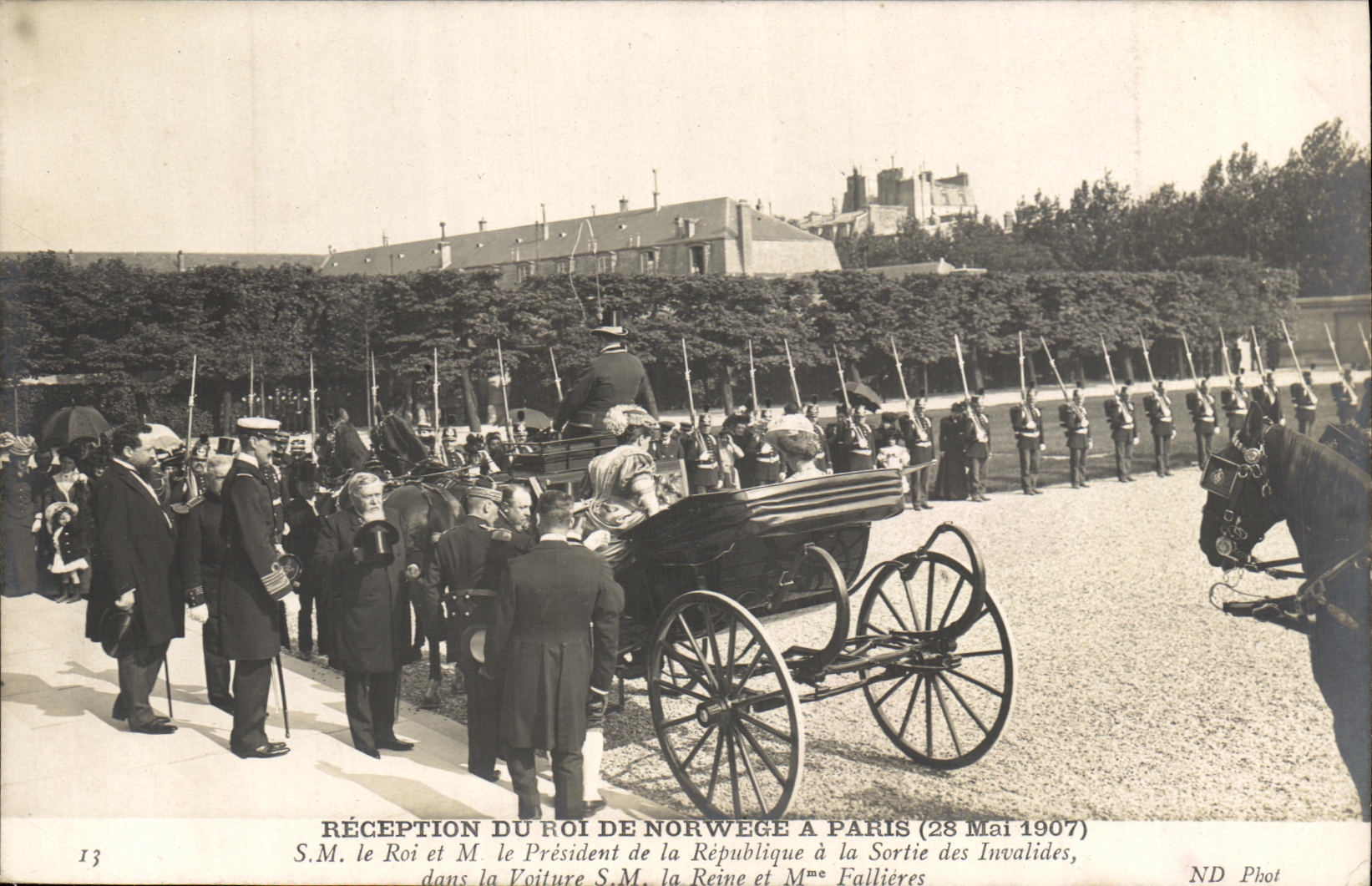 Réception du Roi de Norvège à Paris — 28 Mai 1907 — ND Phot