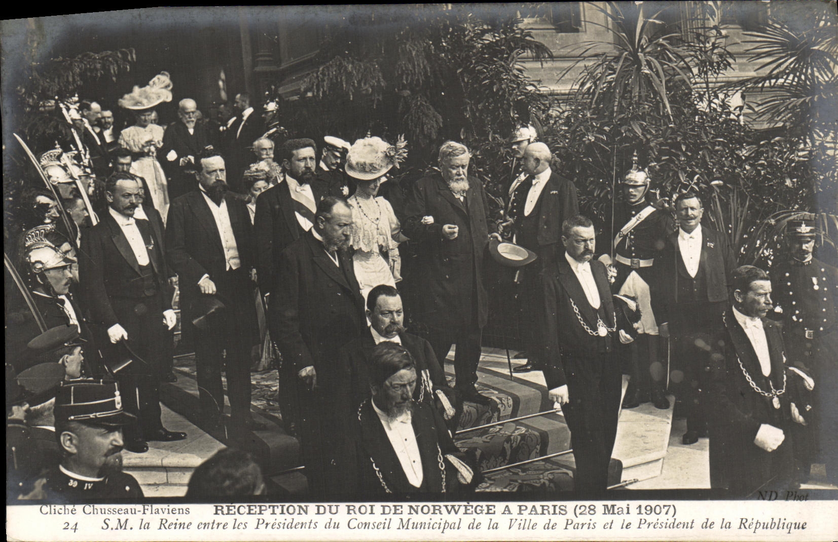 Réception du Roi de Norvège à Paris — (28 Mai 1907) — Cliché Chusseau-Flaviens, n°24