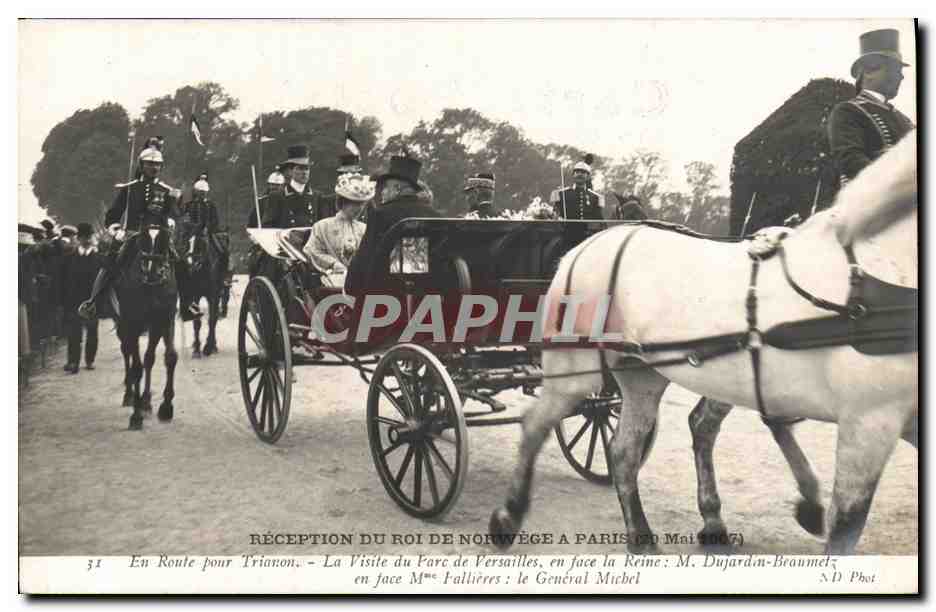 Réception du Roi de Norvège à Paris — Visite du Parc de Versailles (20 Mai 1907) — N.D. Phot