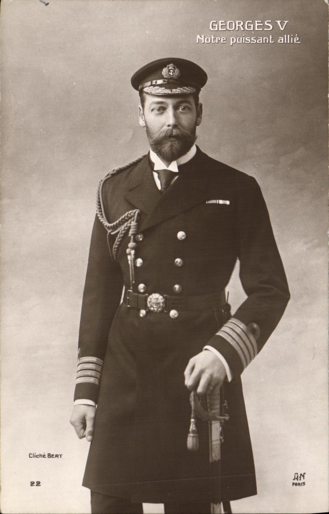 George V — Notre puissant allié — Cliché Bert, Paris