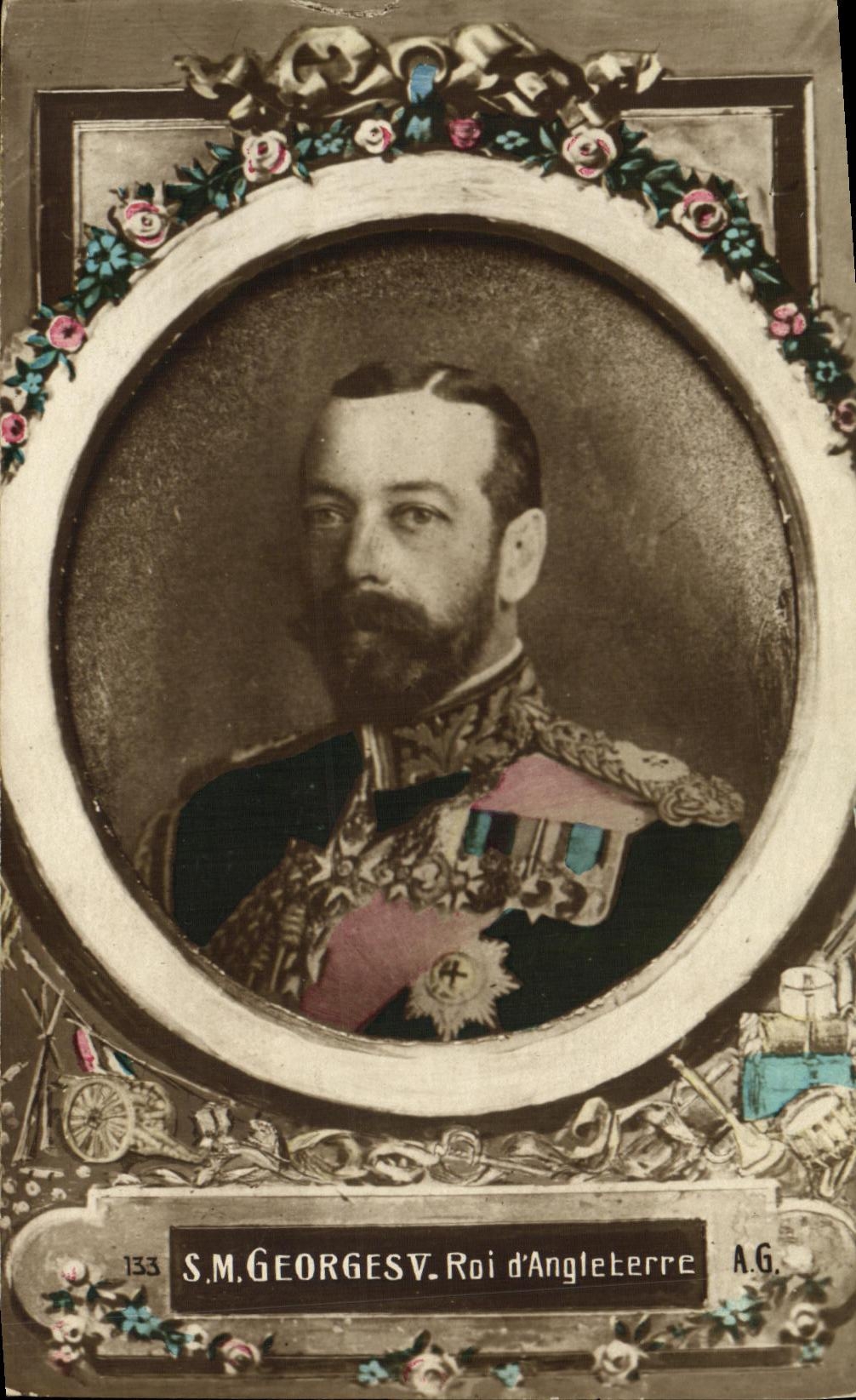 S.M. GEORGES V. Roi d'Angleterre — A.G. — n° 133 - Recto