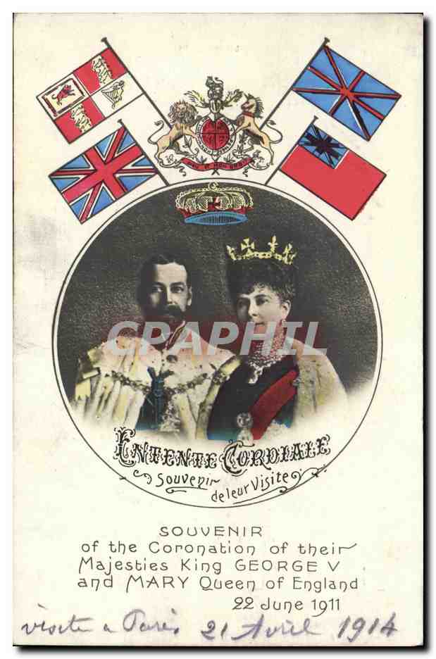 Coronation of King George V and Queen Mary — Souvenir de leur visite à Paris — Blumberg, Paris
