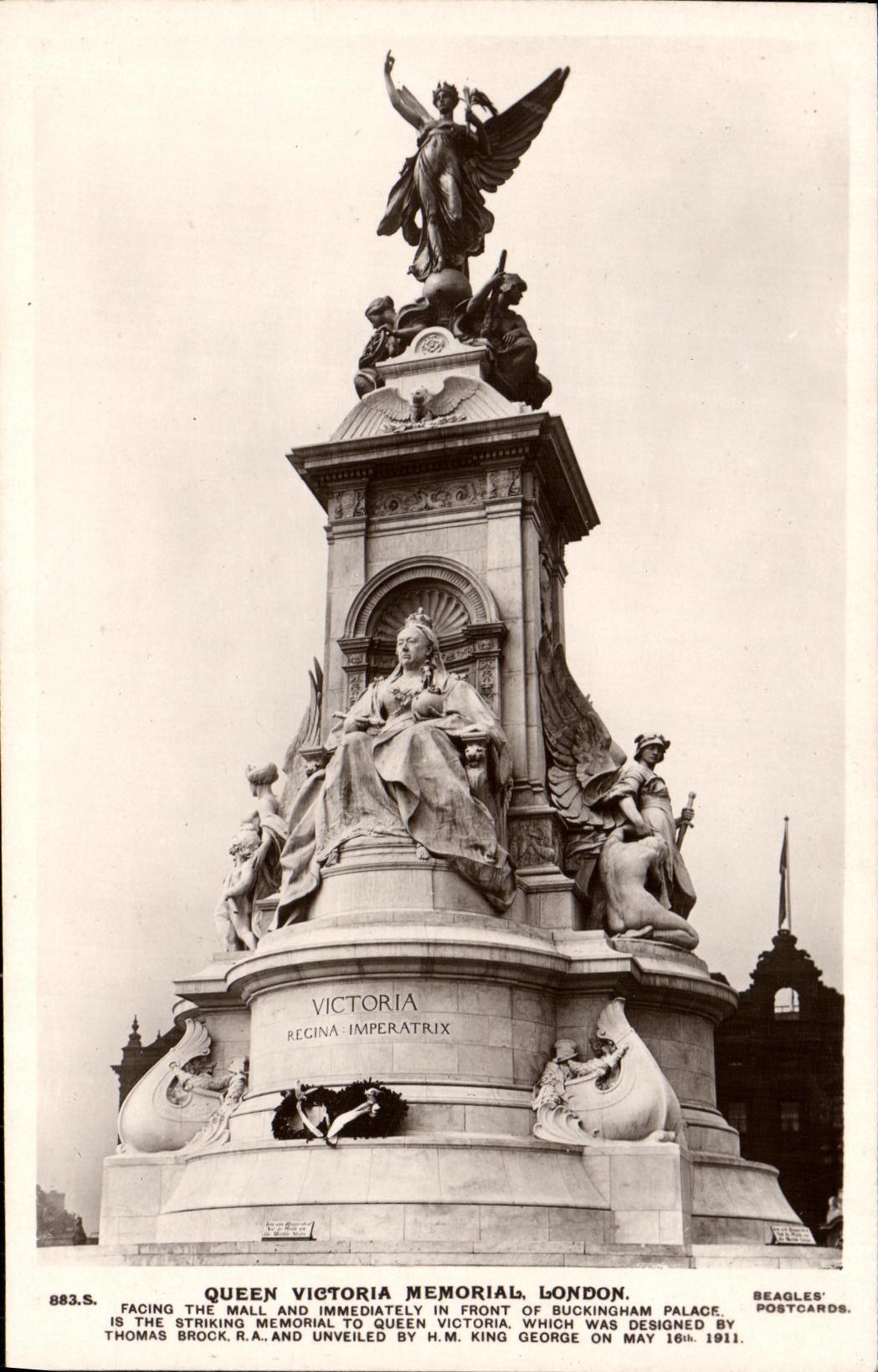 CPA Queen Victoria memorial london 