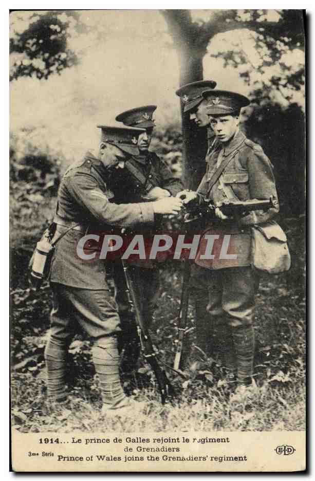 Le prince de Galles rejoint le régiment de Grenadiers — 3me Série — Éditeur BPD