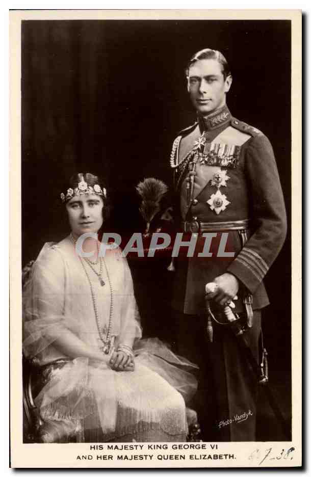 Sujet : Portrait officiel de Sa Majesté le Roi George VI et Sa Majesté la Reine Elizabeth — Photo Vandryk
