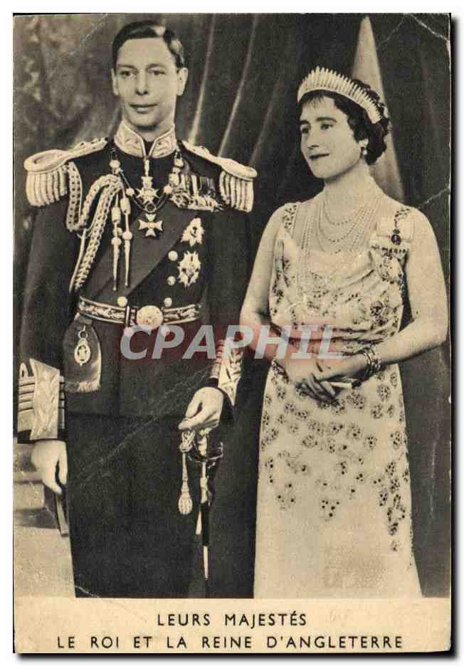 CPA Le roi et la reine D angleterre