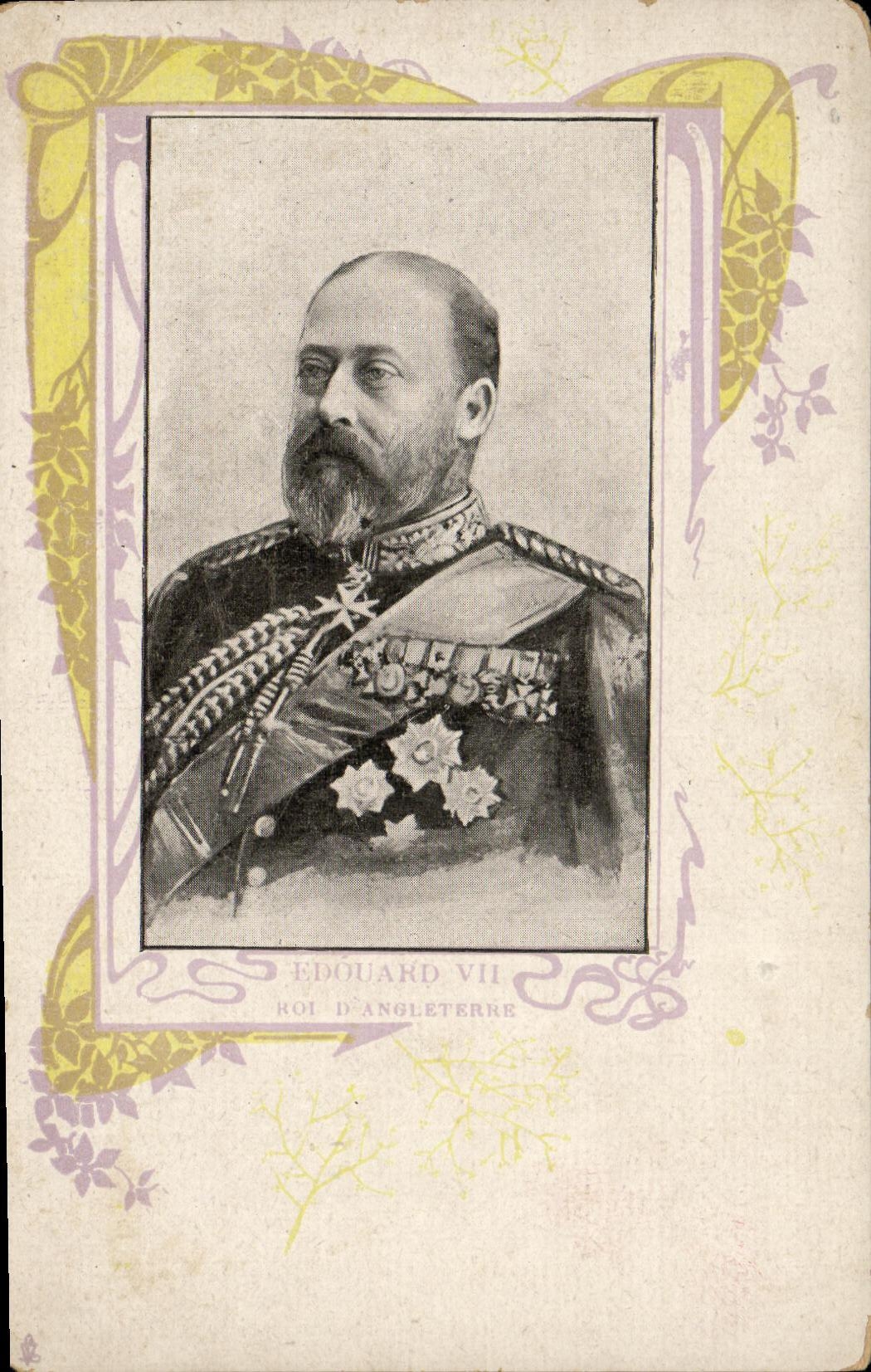 Édouard VII — Roi d'Angleterre — carte postale CPAPHIL