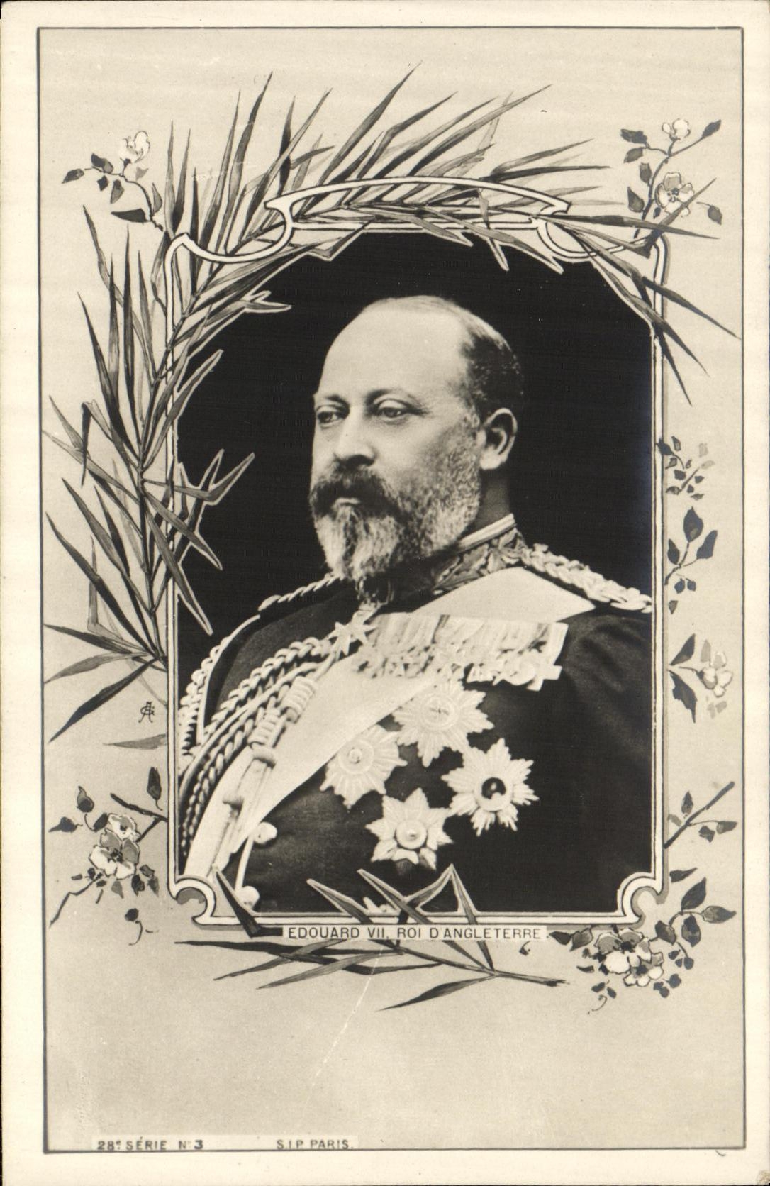 Édouard VII, roi d'Angleterre — 28e série N°3 — S.I.P. Paris
