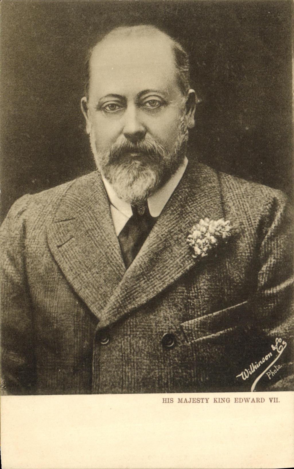 Son Altesse Royale le Roi Édouard VII — portrait officiel — Wilkinson Photo - Recto