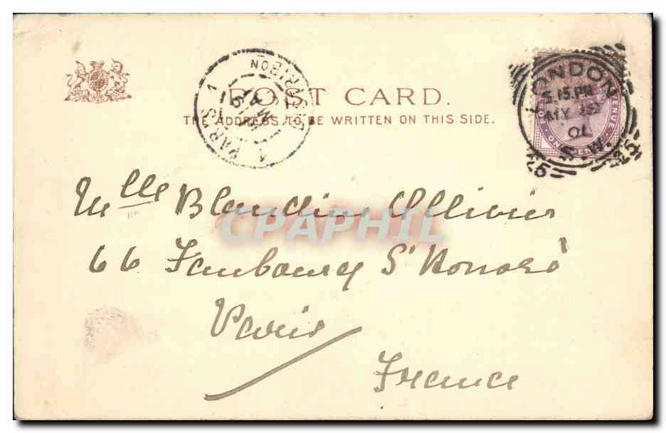 Roi Édouard VII — Message officiel — Tuck & Sons, Empire No. 1415 — Verso