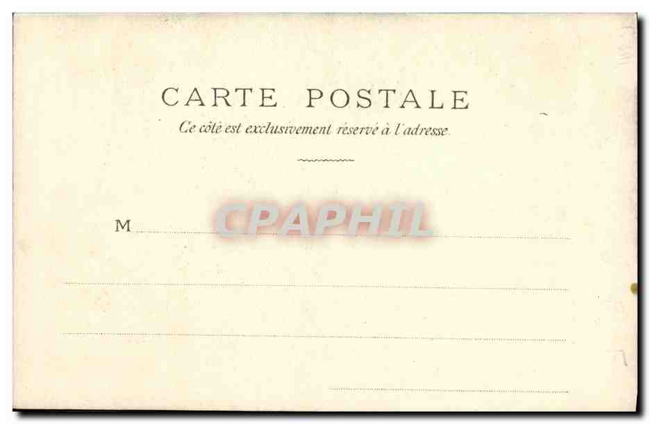 CPA Fantaisie Femme  — Rückseite