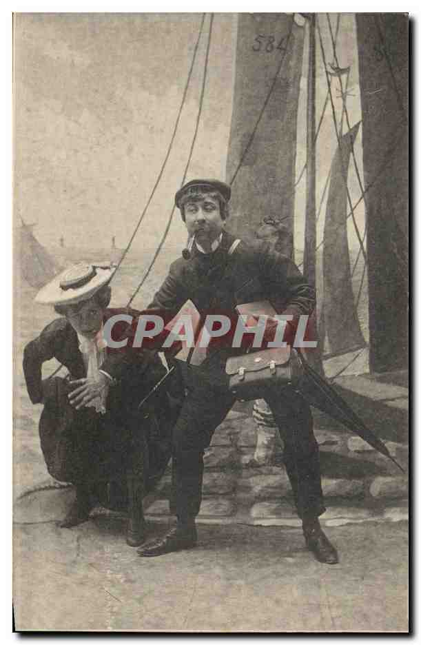 CPA Fantaisie Femme Marin 