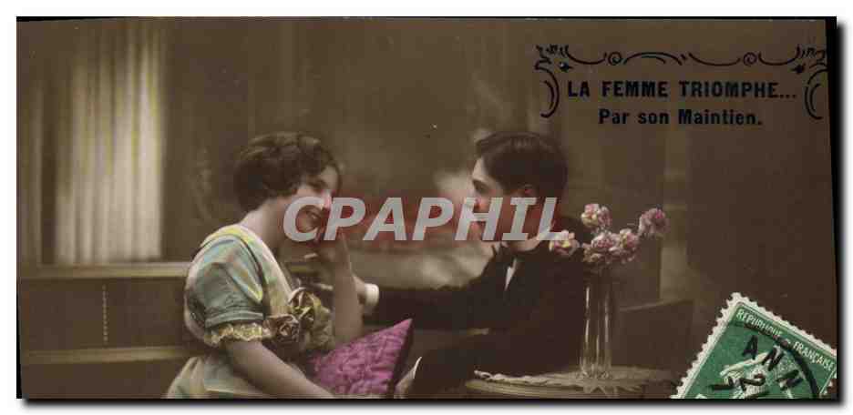CPA Fantaisie Femme 