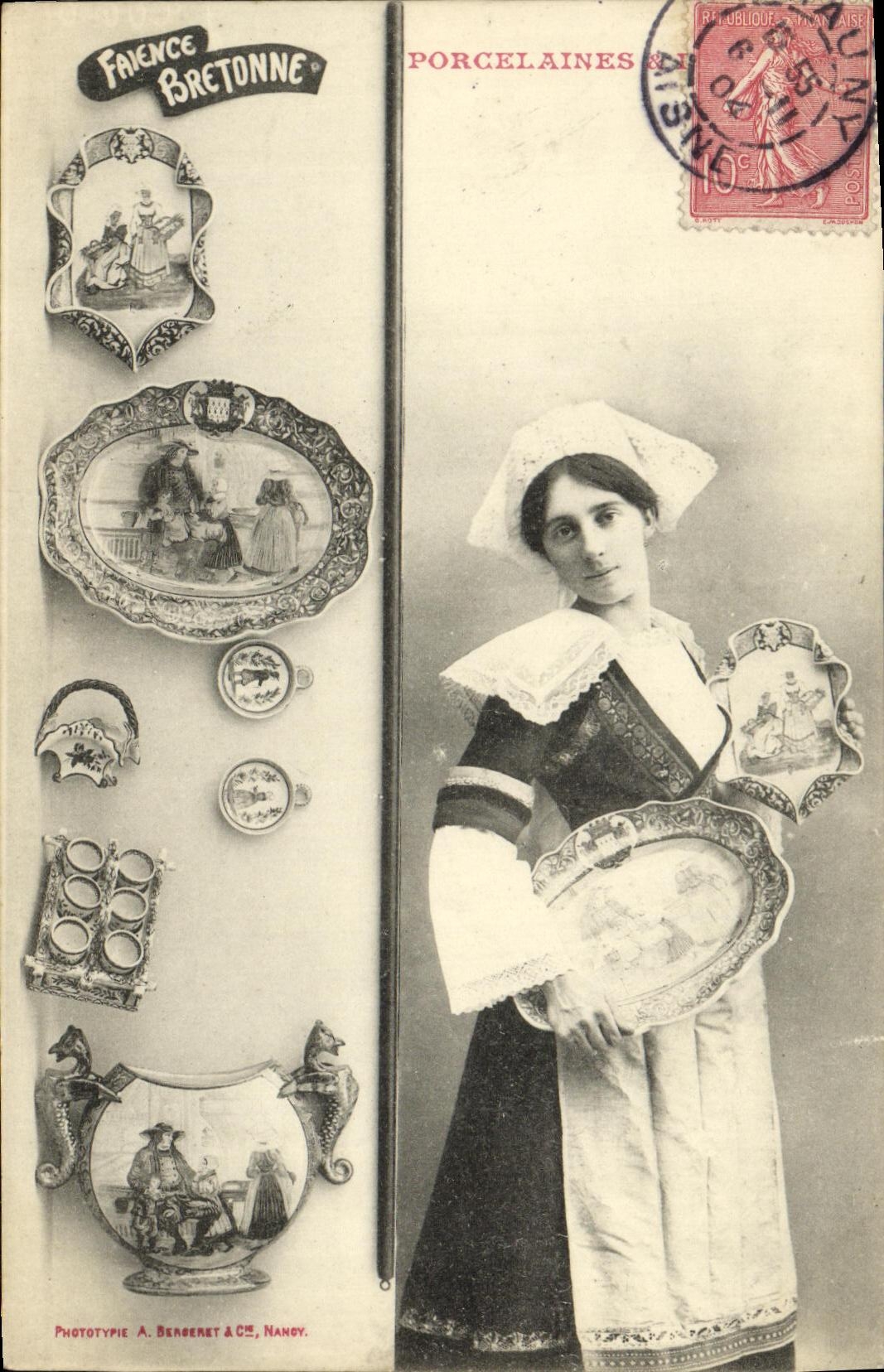 Faience Bretonne — Porcelaines & Co. — Phototypie A. Berseret & Cie, NANCY