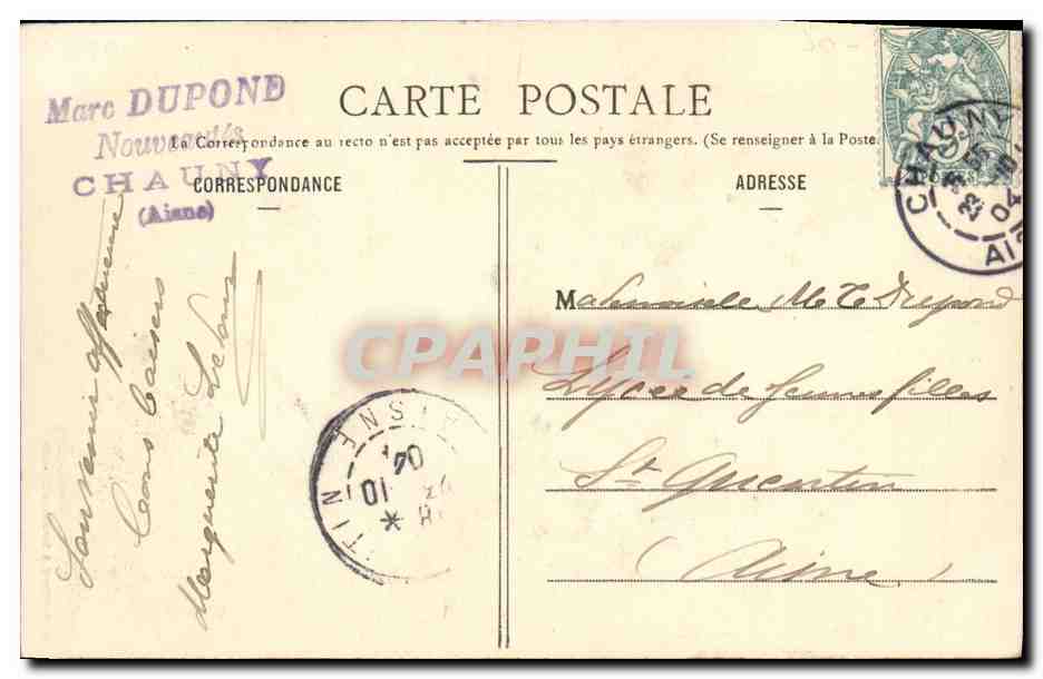 Porcelaines de Limoges — Phototypie A. Bergeret & Cie, NANCY — n° 36 — Reverso