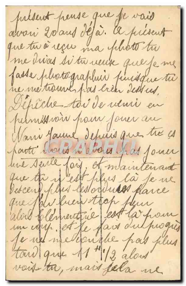 CPA Fantaisie Femme  — Rückseite