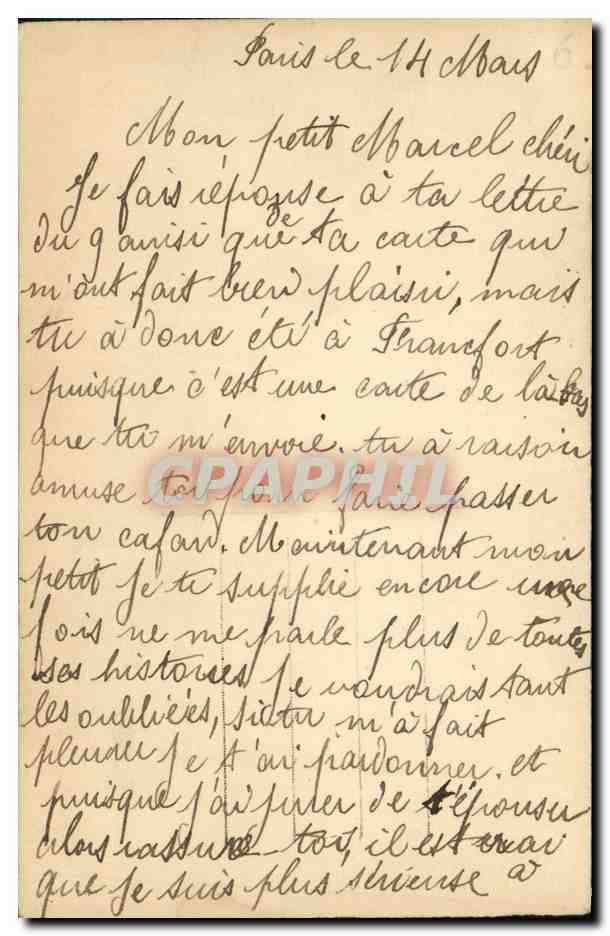 CPA Fantaisie Femme  — Verso