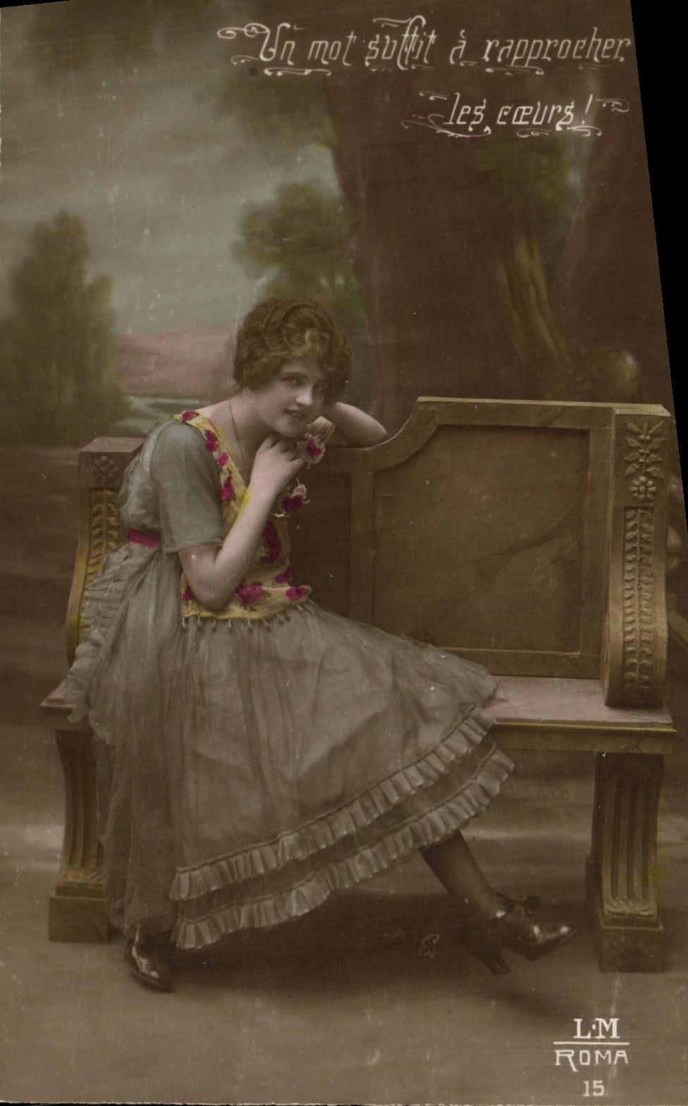 CPA Fantaisie Femme 