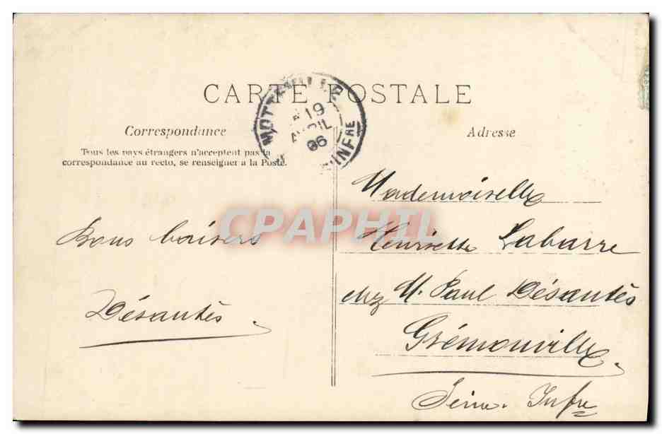 CPA Fantaisie Enfant Alsace — Rückseite