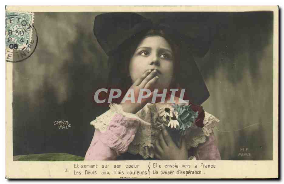 CPA Fantaisie Enfant Alsace