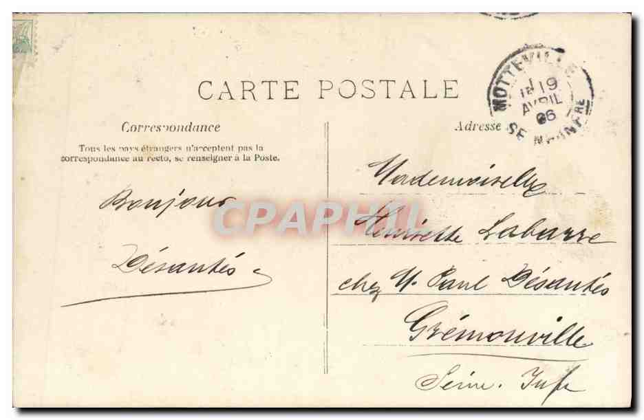 CPA Fantaisie Enfant Alsace — Rückseite
