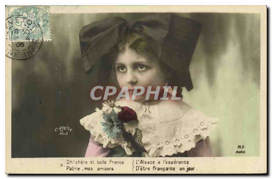 CPA Fantaisie Enfant Alsace