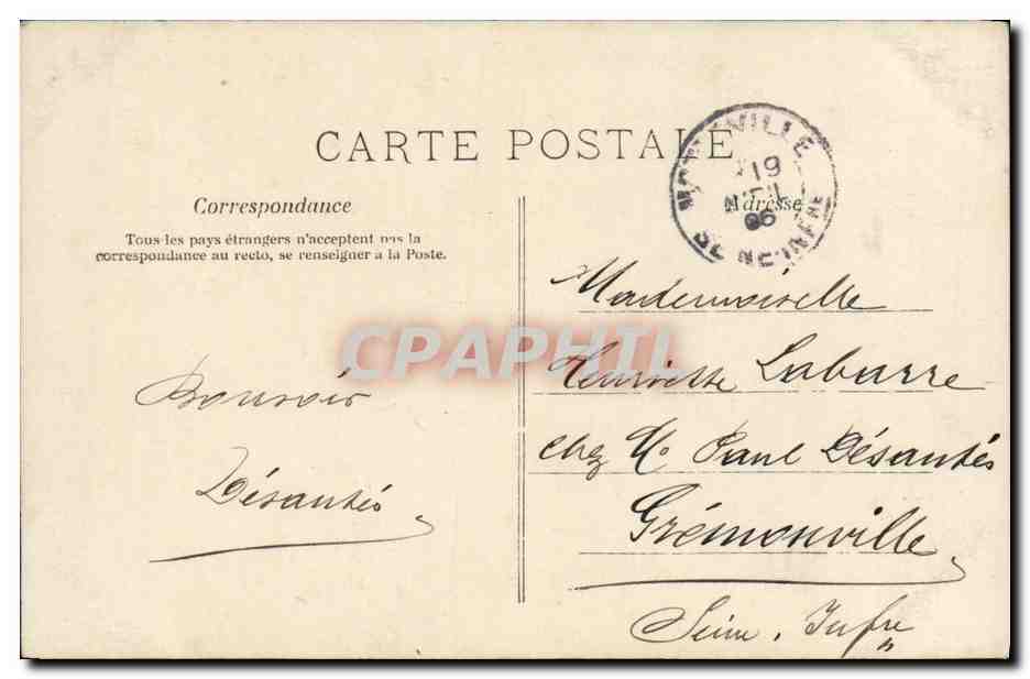 CPA Fantaisie Enfant Alsace — Verso
